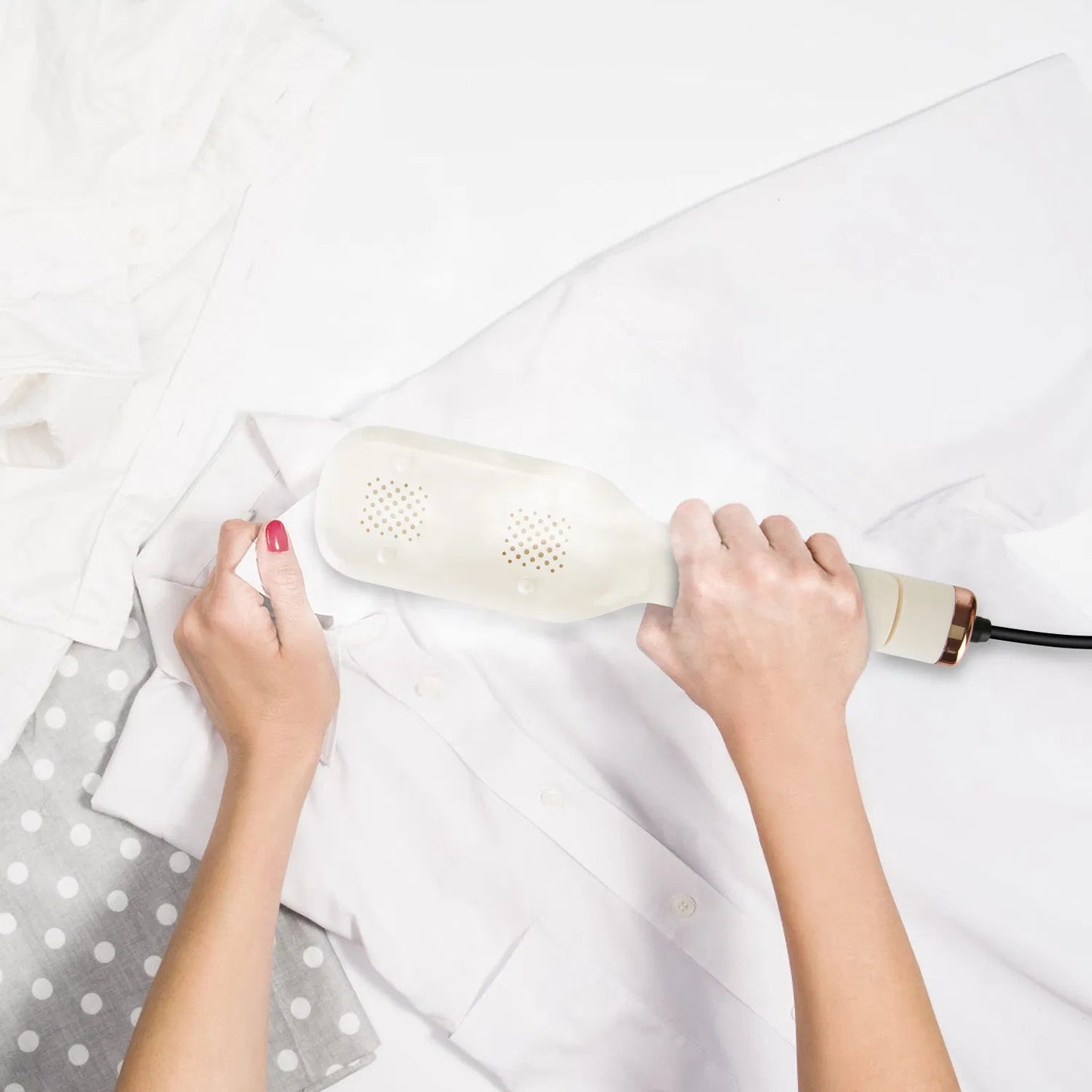 Portable 3-in-1 Steam Iron Press and Travel Garment Steamer, Handheld Clothes Wrinkle Remover with Flip Head, 1000W Fast Heating