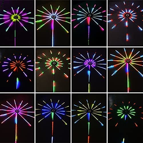 LED Firework Strip Lights with Music Sync & Remote Control for Parties & Room Decor