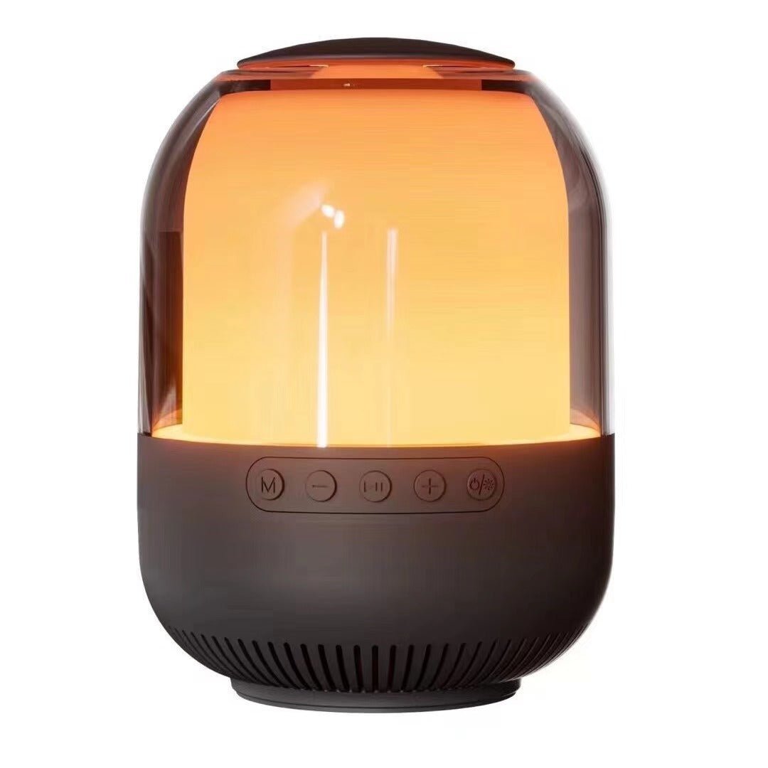 Transparent Bluetooth Speaker with 360° Colorful LED Lights, Music Rhythm Mode