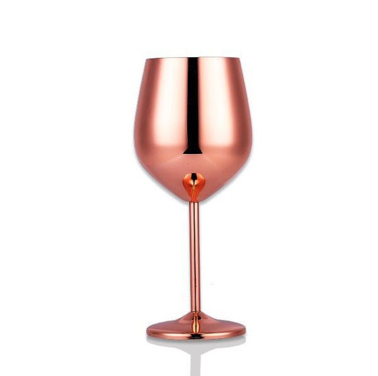 Stainless Steel Wine Glass – Modern Stemware Goblet for Red & White Wine