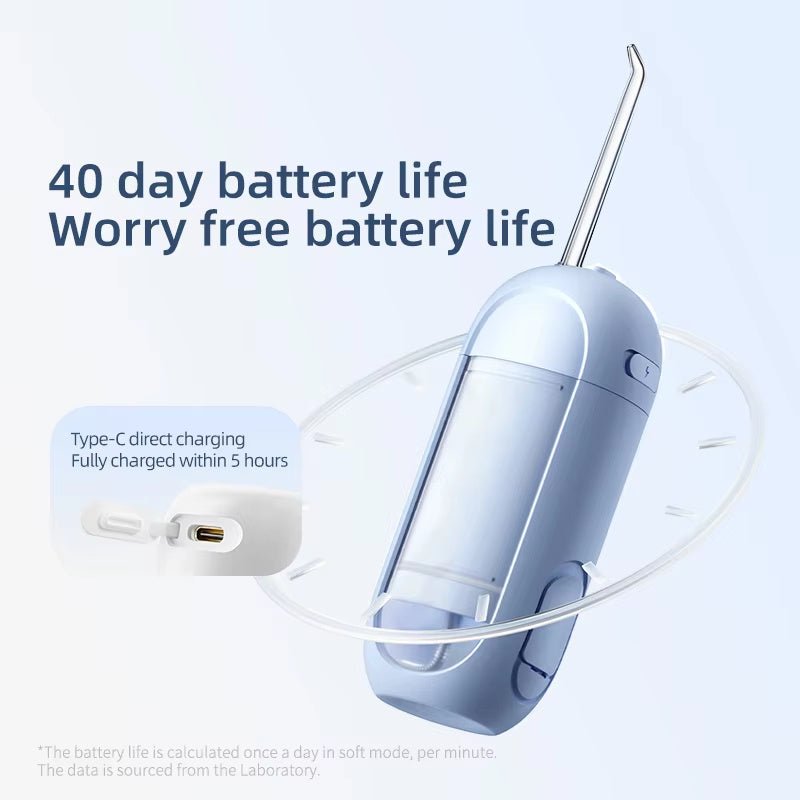 LANSON 310 Portable Electric Oral Irrigator – IPX7 Waterproof Foldable Water Flosser for Dental Care - DonoHome