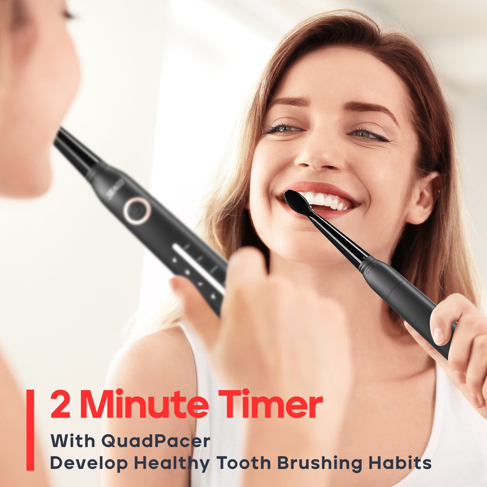 SEAGO Rechargeable Electric Toothbrush – 5 Cleaning Modes, Teeth Whitening Oral Care - DonoHome