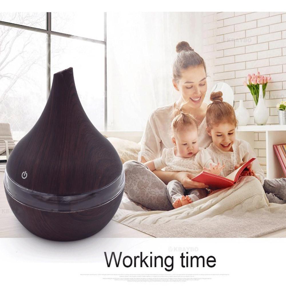 Ultrasonic Essential Oil Diffuser with LED Light for Home & Office