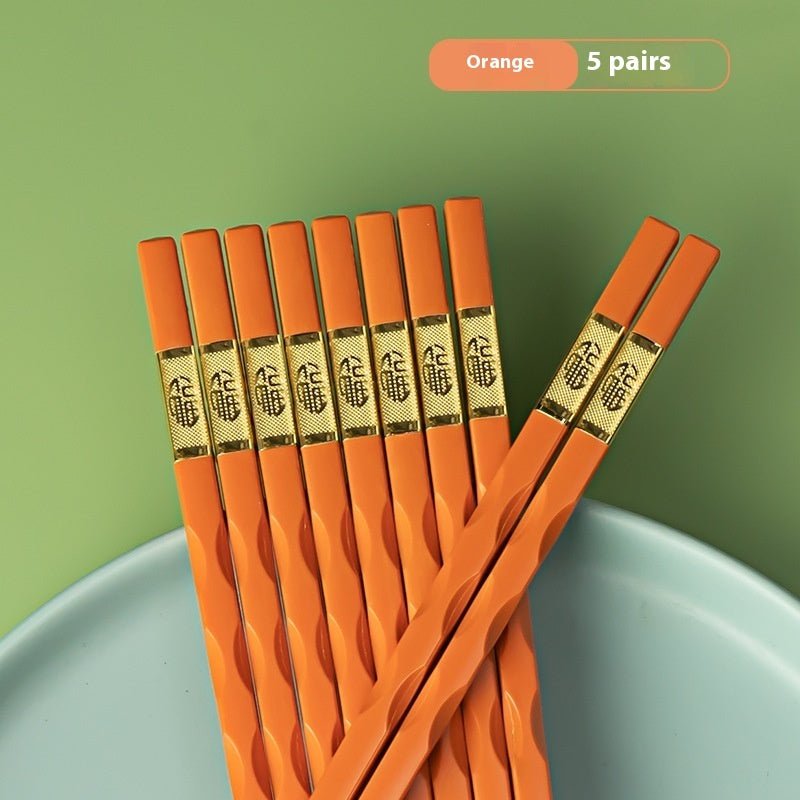 Non-Mold Alloy Chopsticks – Durable Household Reusable Tableware