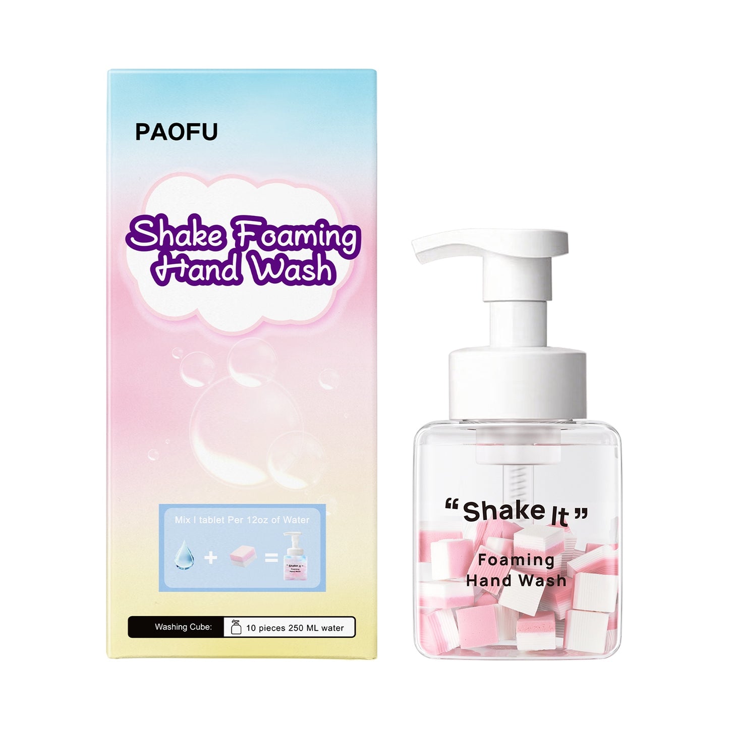 DIY Shake Foam Hand Sanitizer – Colorful Cube Foaming Hand Wash, Fun & Effective Cleaning Soap