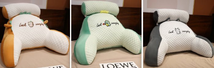 Large Fluffy Reading Cushion – Soft Bedside Backrest & Lumbar Support Pillow for Sofa, Bed & Office Chair