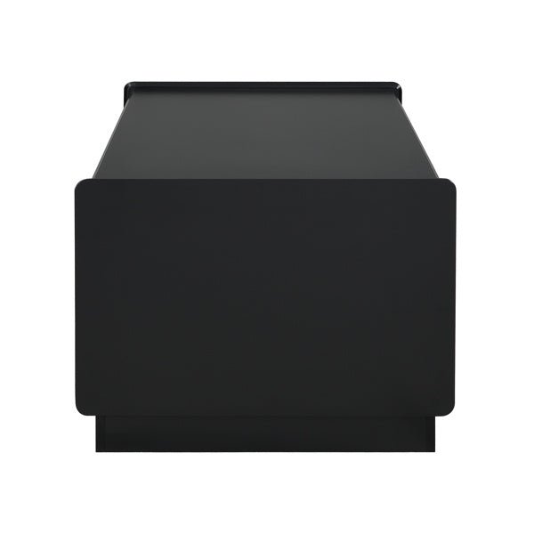 Fluted Wood Style Coffee Table with 4 Drawers, 2 Shelves - Living Room Storage & Decor - DonoHome