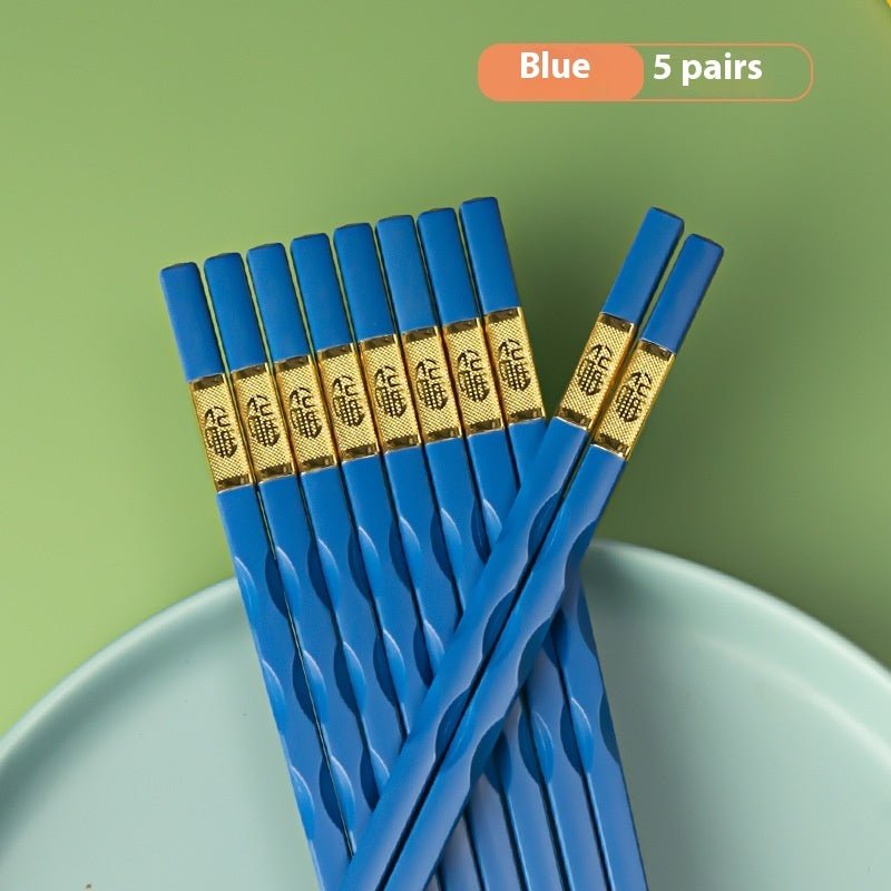 Non-Mold Alloy Chopsticks – Durable Household Reusable Tableware