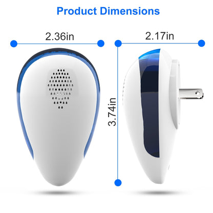 6-Pack Ultrasonic Pest Repeller – Indoor Plug-in Bug & Rodent Control