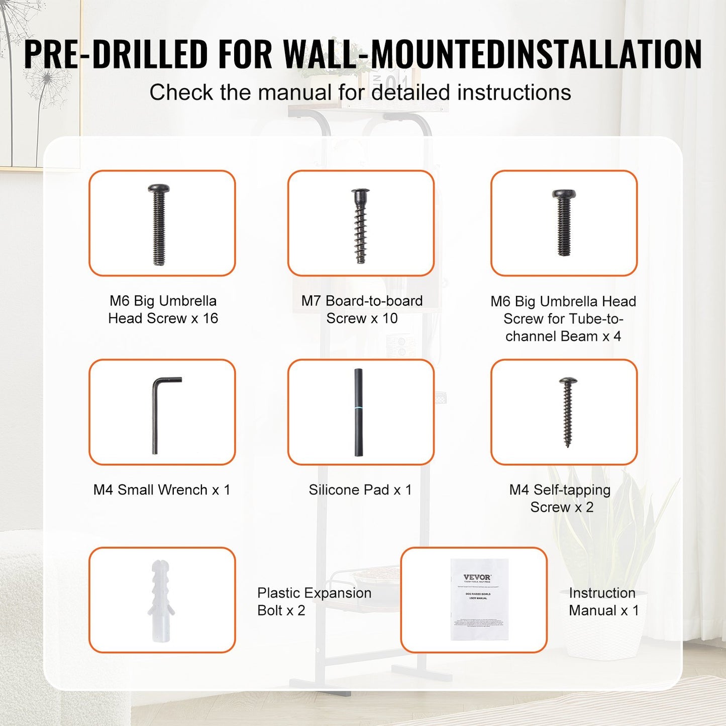 Pet Feeding Station With Storage Dog Food Toy Organizer Raised Dog Bowls