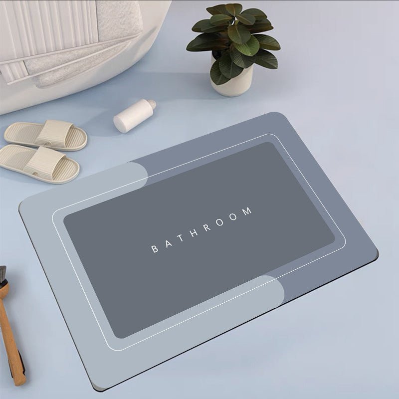 Quick-Dry Absorbent Bathroom Floor Mat – Non-Slip Water-Absorbing Bath Rug for Home