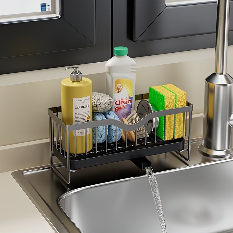 Multi-functional Stainless Steel Sponge Holder and Drainer - DonoHome