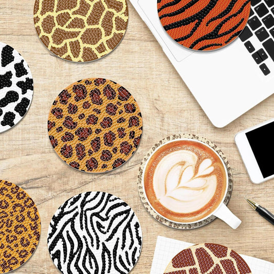 8Pcs Rhinestones Art Coasters - DonoHome