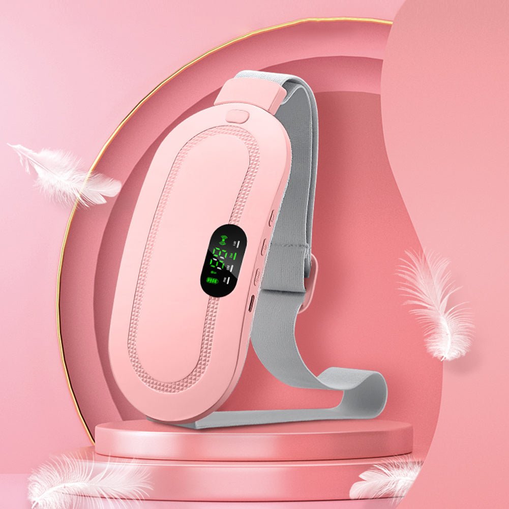 Electric Menstrual Heating Pad, Smart Vibrating Waist Belt for Pain Relief