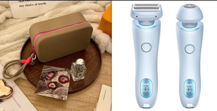 2-in-1 Women's Electric Shaver & Trimmer for Painless Body Hair Removal