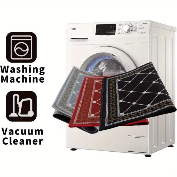 Washable Kitchen Rugs – Non-Slip Absorbent Mats for Floor, Set of 2 Kitchen Runners