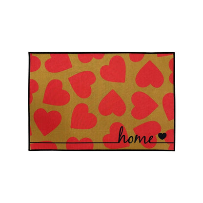 1 PC Heart Pattem Valentine's Day Non-Slip DoormatPerfect For Bedroom, Living Room,Bathroom, And Kitchen Entrances, Ldeal As A Gift, Party DecorationOr As A Floral Print FunRug