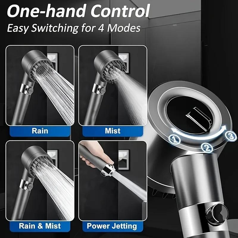 Multi-Mode Handheld Shower Set – Bathroom Shower Head with Hose & Adjustable Spray