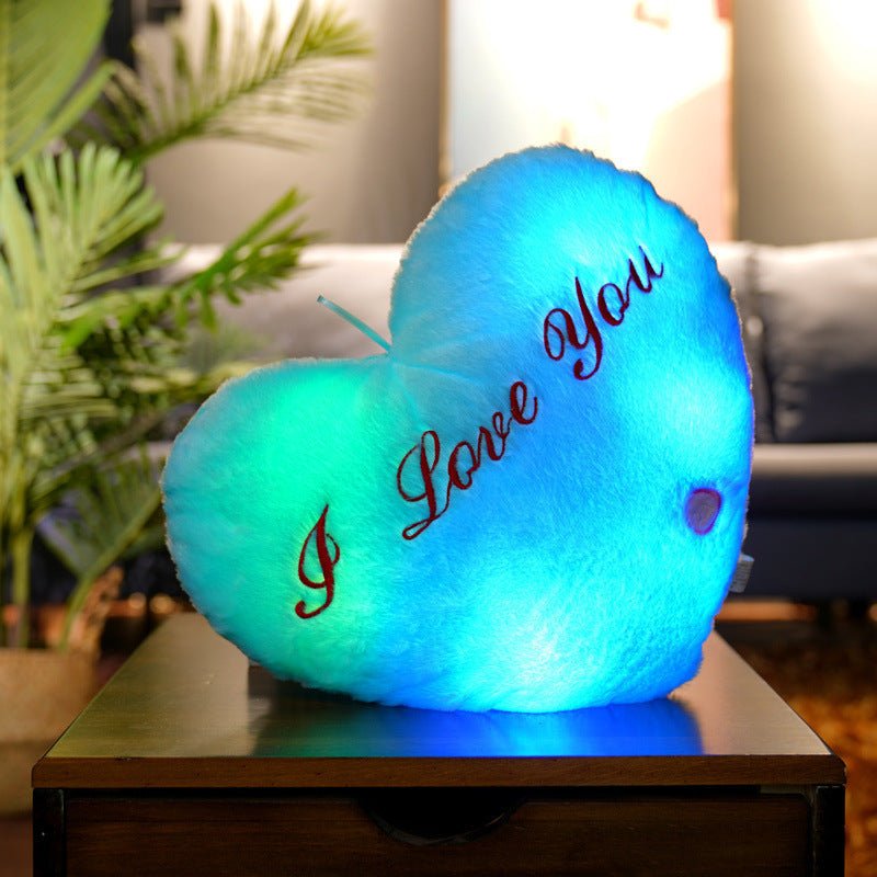 Cute Luminous Pillow – Colorful LED Light-Up Plush Cushion for Bedroom & Living Room