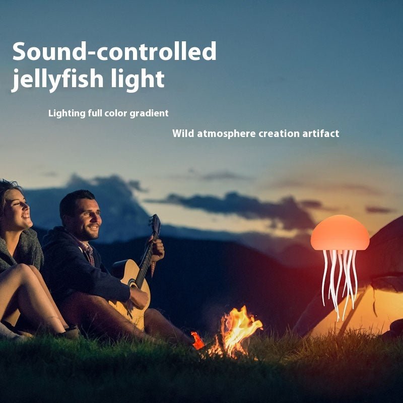 Jellyfish Mood Lamp, Portable LED Night Light for Bedside & Decor
