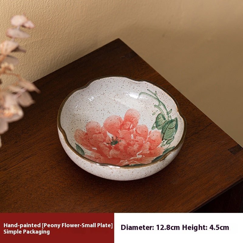 Hand-Painted Ceramic Fruit Snack Plates – Small Decorative Plates for Tea & Appetizers