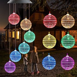 Color Changing Solar LED Wind Chime Hanging Light for Garden, Patio & Yard Decoration