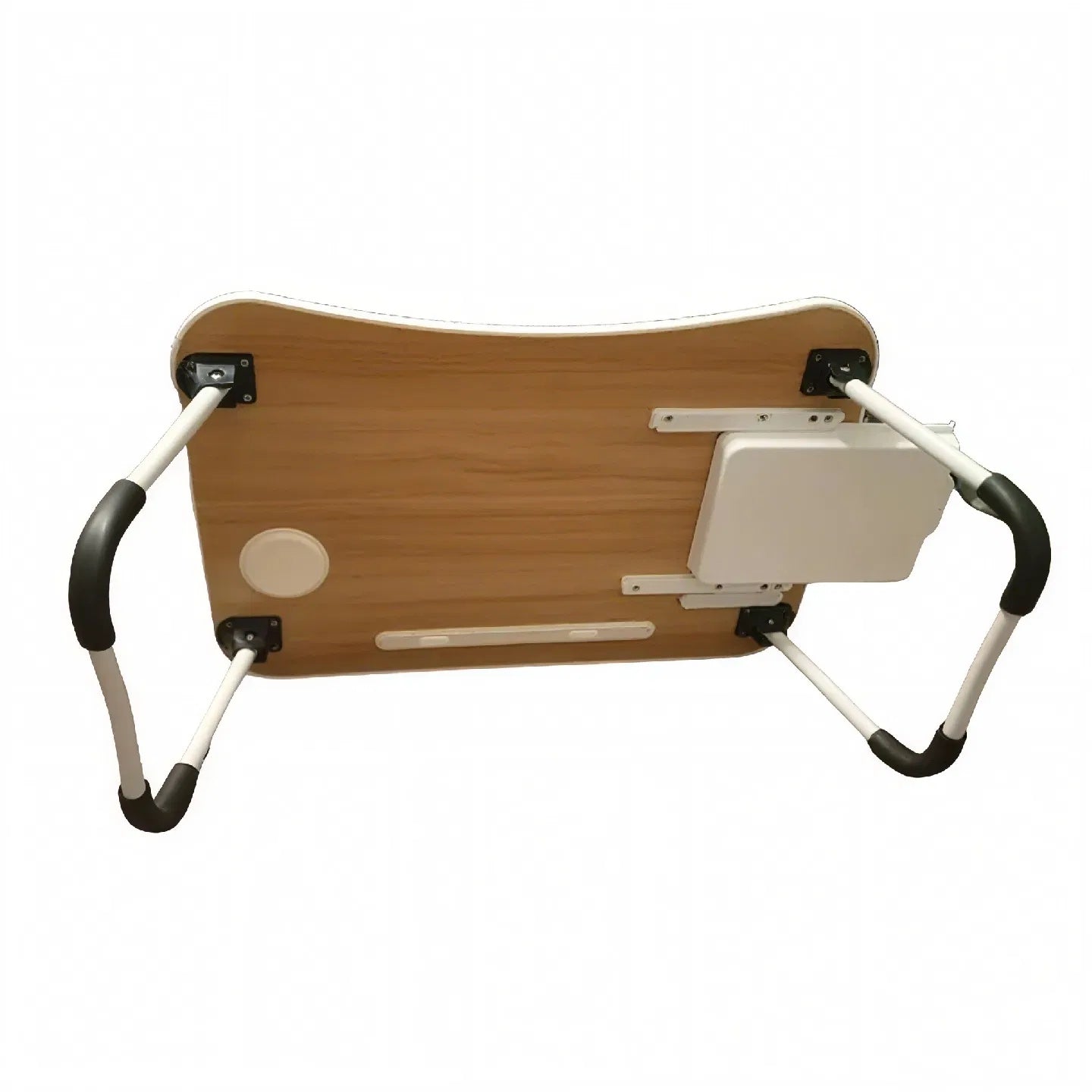 Folding Table with Cup Holder, Lightweight Bed Desk for Laptop - Perfect Space Saver! - DonoHome