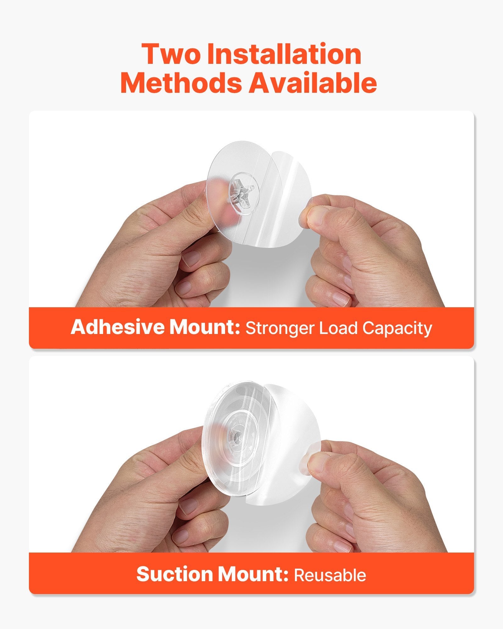 2-Pack Stainless Steel Suction Cup Shower Hooks – No-Drill Bathroom Towel Holders - DonoHome