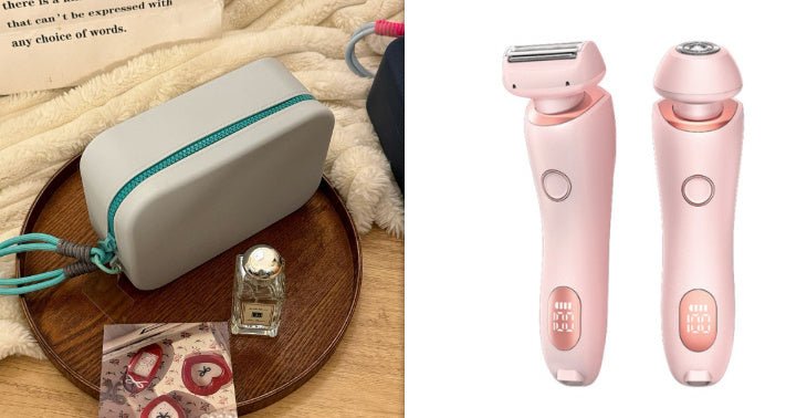 2-in-1 Women's Electric Shaver & Trimmer for Painless Body Hair Removal