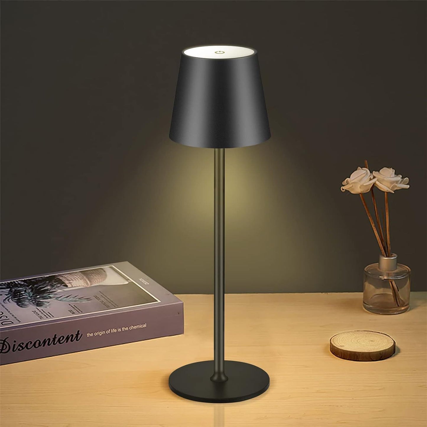 Waterproof Rechargeable Table Lamp – Creative LED Bedside & Desk Light for Home & Outdoor Use