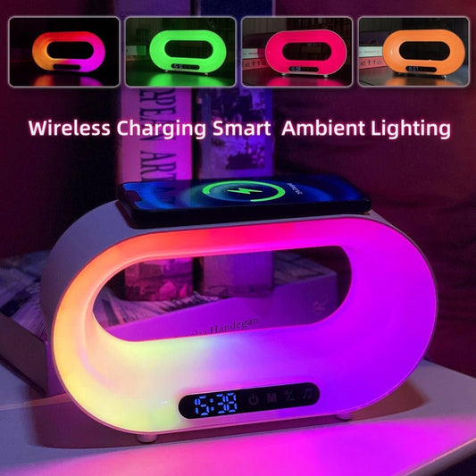 3-in-1 Multifunction LED Night Light, App Control RGB Alarm Clock