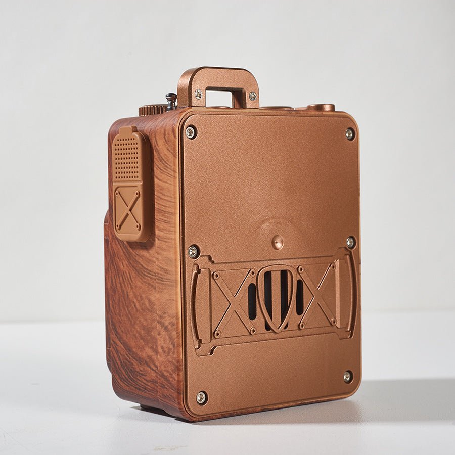 Retro Style Wireless Bluetooth Speaker with FM Radio, Compact & Portable