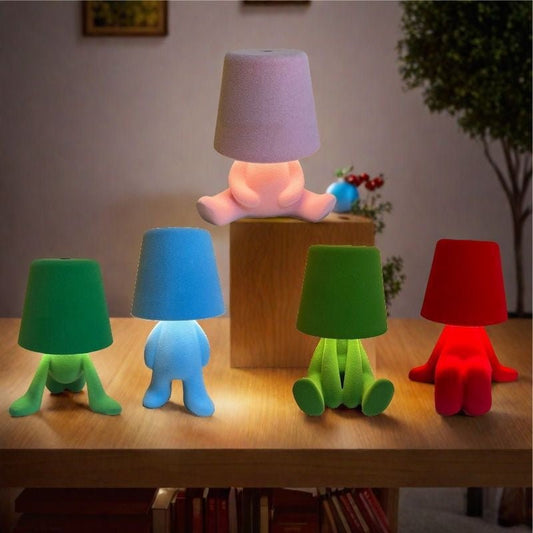 Creative Thinker Table Lamp, Colorful Decorative Night Light for Bedroom, Restaurant & Bar