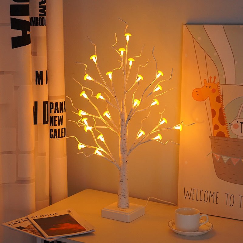 LED Mushroom Tree Lamp – Decorative Indoor Table Light for Home & Bedroom