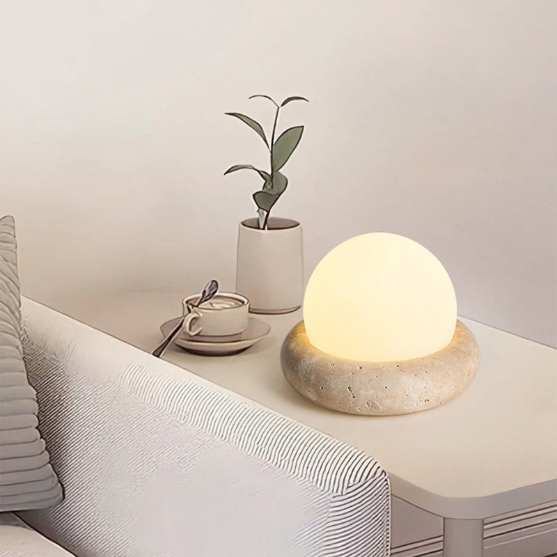 Cream Style Remote Control Bedside Night Lamp, Modern Decorative Light for Bedroom & Kids Room