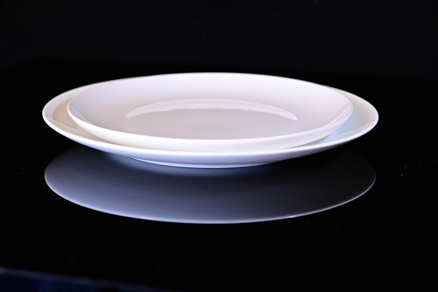 Jasmine Bone China Dinnerware Set – 16-Piece Service for 4 (Microwave & Dishwasher Safe, White)