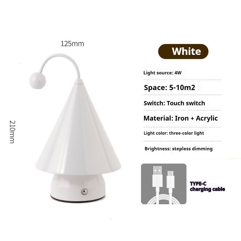 Decorative Creative Christmas Tree Rechargeable Ambience Night Light for Holiday Home Decor