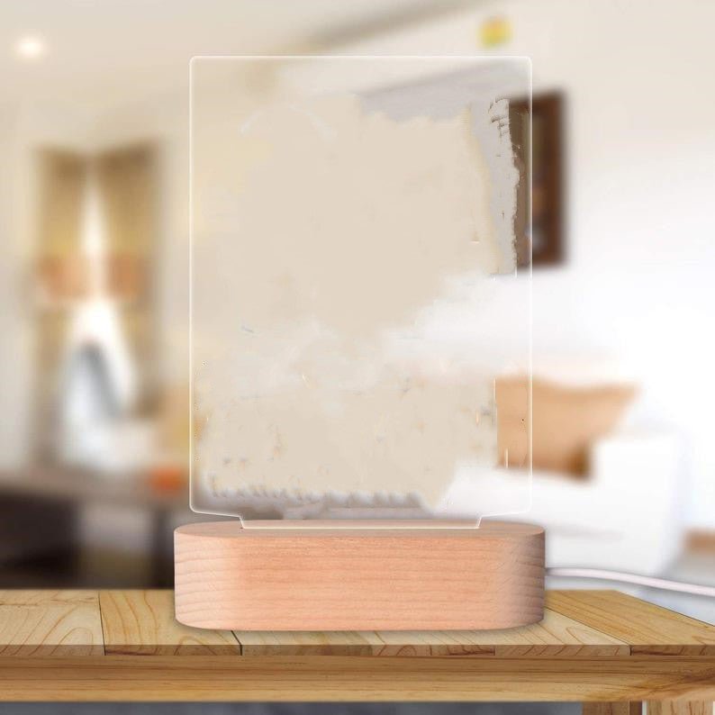 Customizable Photo Music Plaque Night Light for Commemorating Special Moments