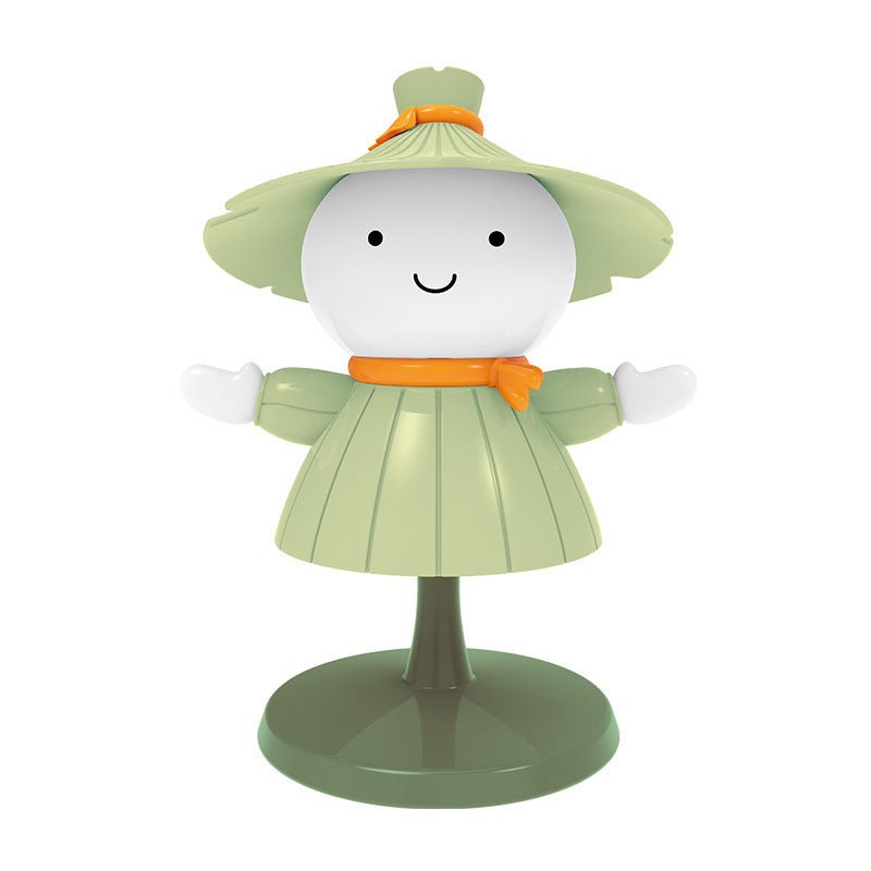 Rechargeable Cartoon Night Light, Dimmable Bedside Lamp for Kids Bedroom & Reading