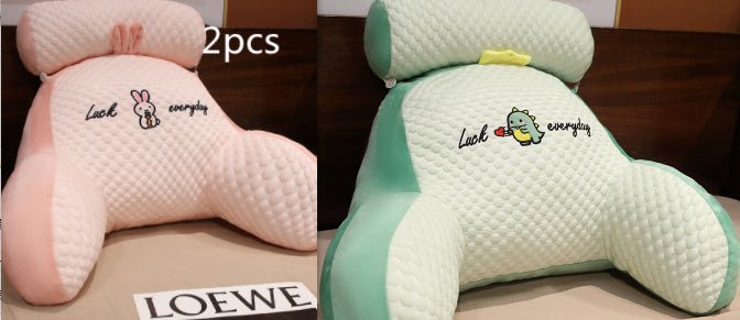 Large Fluffy Reading Cushion – Soft Bedside Backrest & Lumbar Support Pillow for Sofa, Bed & Office Chair