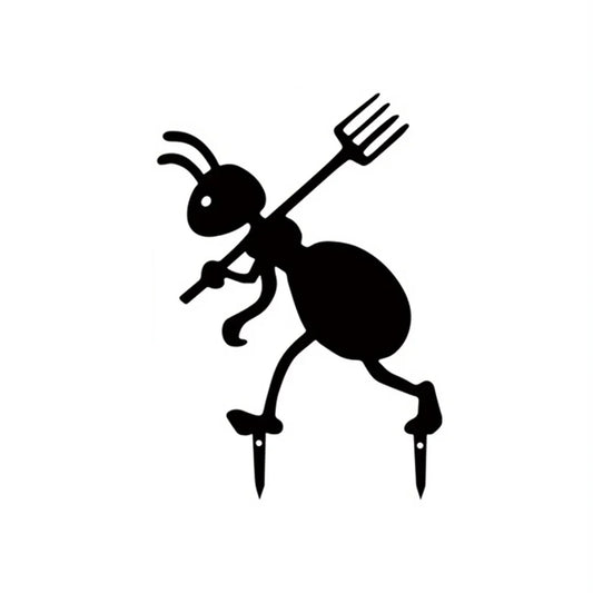 Decorative Iron Ant Garden Stake – Outdoor Metal Yard Art for Lawn, Patio & Backyard