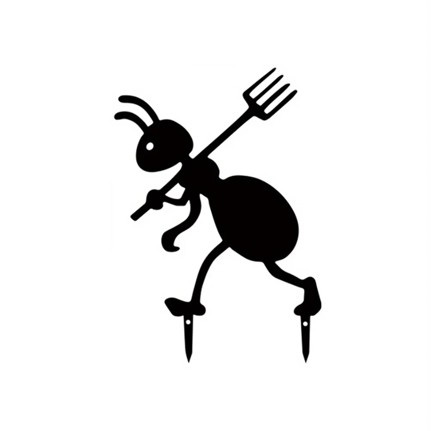 Decorative Iron Ant Garden Stake – Outdoor Metal Yard Art for Lawn, Patio & Backyard