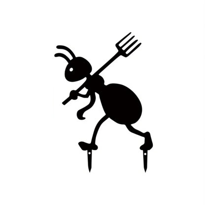 Decorative Iron Ant Garden Stake – Outdoor Metal Yard Art for Lawn, Patio & Backyard