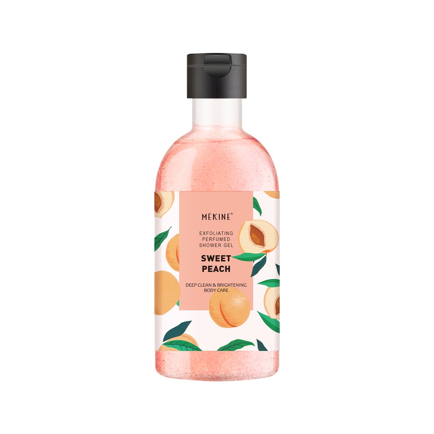 Peach Shower Gel – Exfoliating Perfumed Body Wash with Sweet Peach Scent, Deep Clean & Brightening