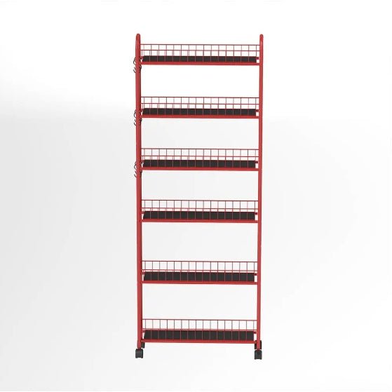 6-Tier Slim Rolling Cart with Wheels – Kitchen, Bathroom & Laundry Slide-Out Storage Tower Rack