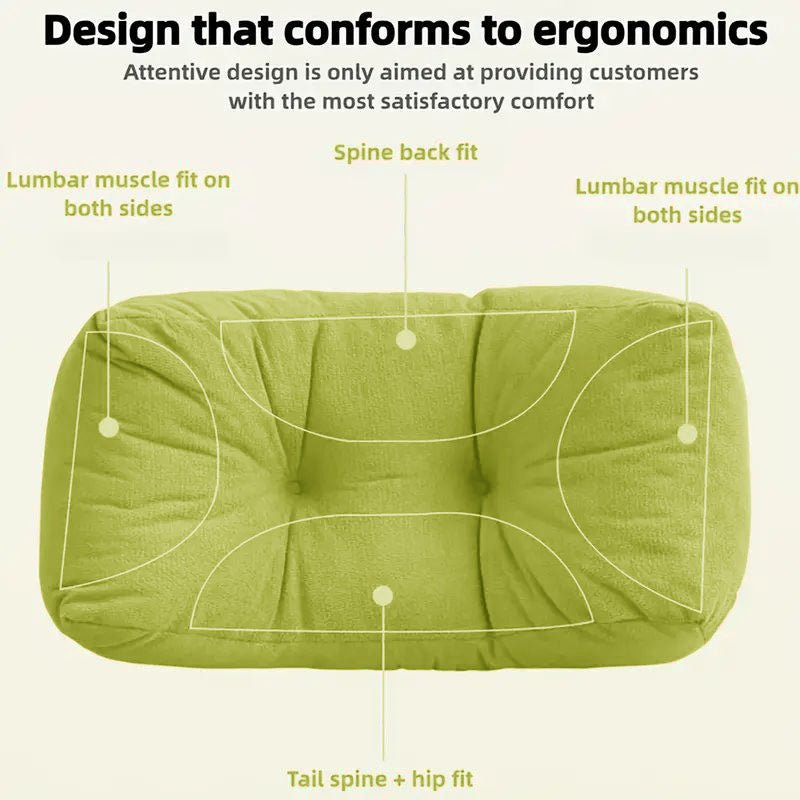 Comfy Lumbar Pillow for Office Chair, Sofa, or Bed - Pain Relief & Support - DonoHome