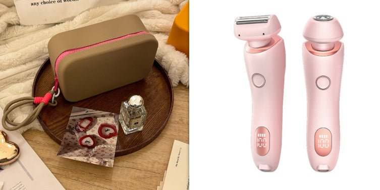 2-in-1 Women's Electric Shaver & Trimmer for Painless Body Hair Removal