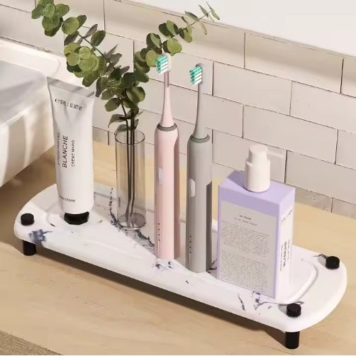 Diatomaceous Earth Sink Tray Stone Home Sink Caddy Kitchen Bathroom Instant Dry Sink Organizer