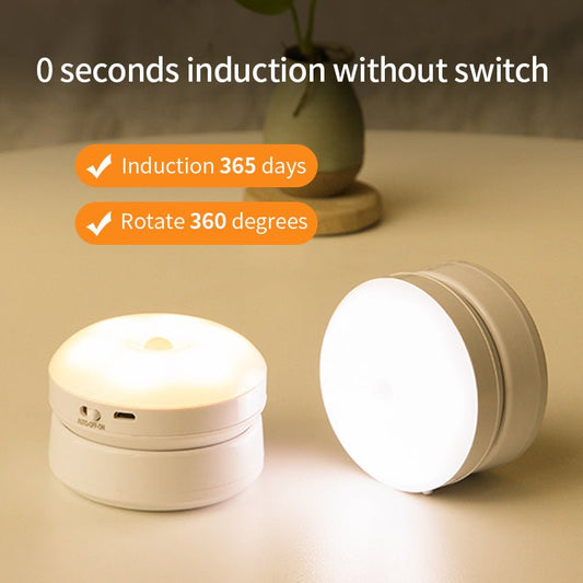 360° Rotating Motion Sensor Night Light for Corridor, Wardrobe, and Garage