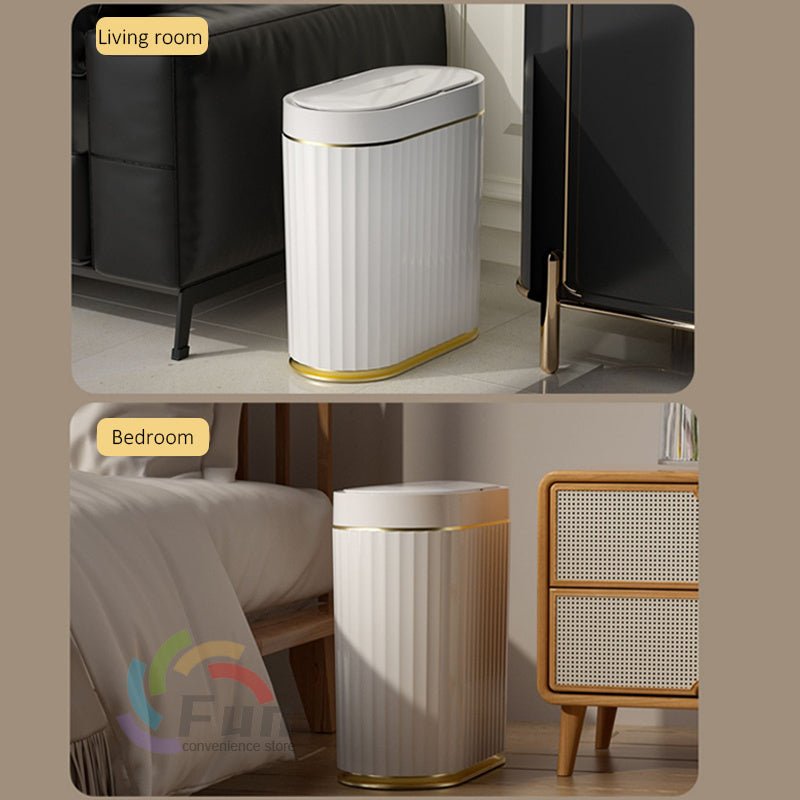 Smart Induction Trash Can with UV Sterilization, Automatic Sensor Bin